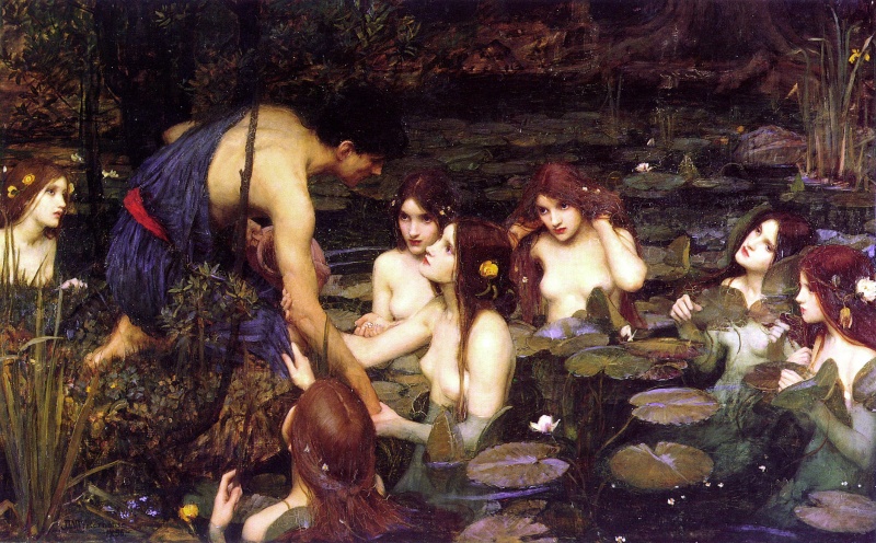 Datei:John William Waterhouse - Hylas and the Nymphs (1896).jpg