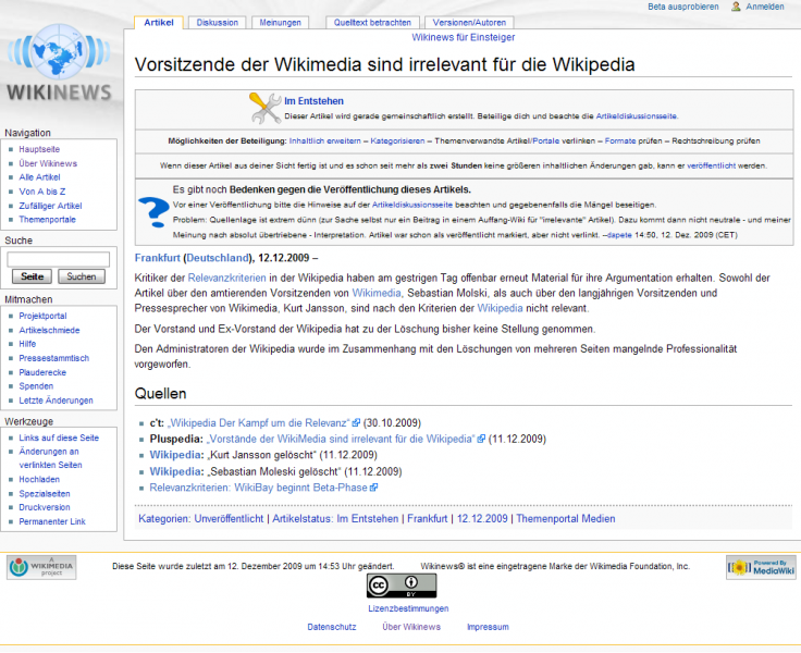 Datei:Kurt und Sebastian Wikinewsartikel Screenshot.png